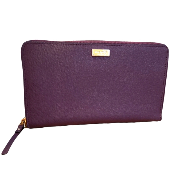 kate spade Handbags - KATE SPADE Deep Plum Large Wallet Organizer